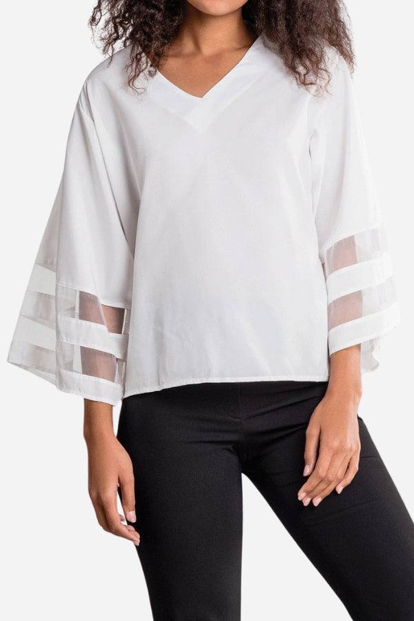 Celeste | Women’s V-Neck Chic Blouse