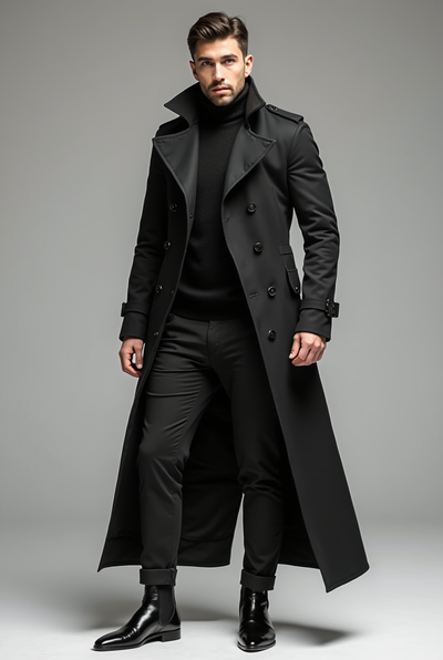 Men’s Winter Trench Coat | Long
