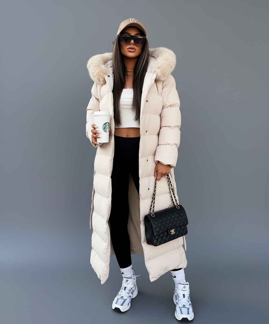 Women's winter puffer jacket | Long